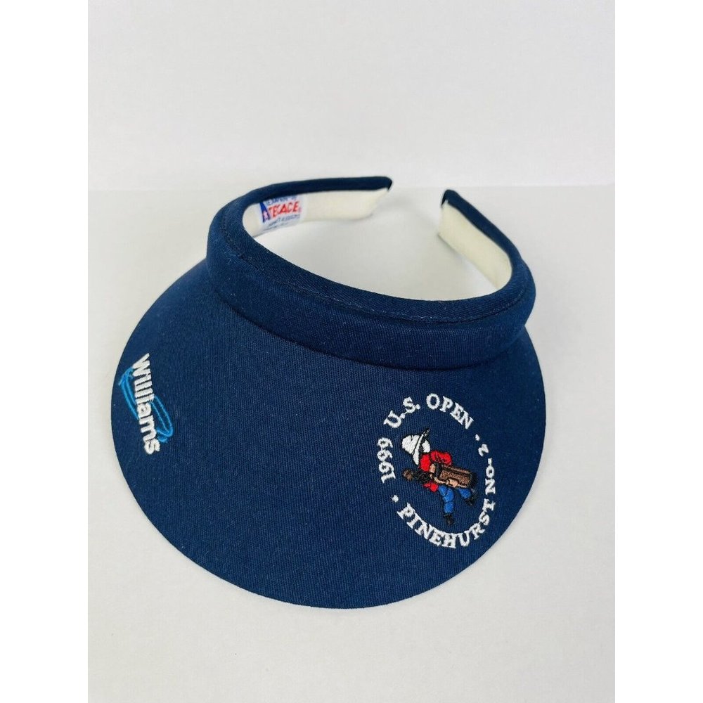 VTG Rare 1999 US Open Pinehurst Golf Tour Putter Boy logo Womans Visor Navy EUC